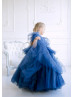 Flutter Sleeves Tulle Unique Flower Girl Dress